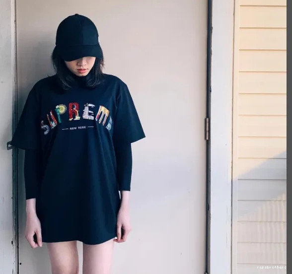 XL L and City Arc Embroidery M T-shirt Logo White Short 19SS Tee sleeved S City Arc Black Rainbow 0802